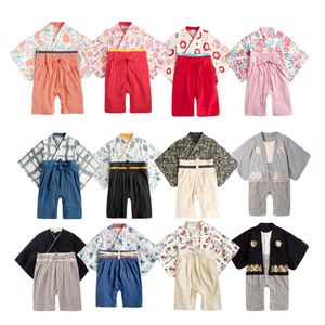 24 combinaisons de coton de printemps et d'automne, de 3 mois, de 2 ans, garçon japonais rampant et kimono, 37303