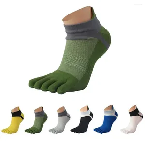 Herensokken Finger Classic Ankle Breathe Pure Sports Five Solid Sport Heren katoenen teen