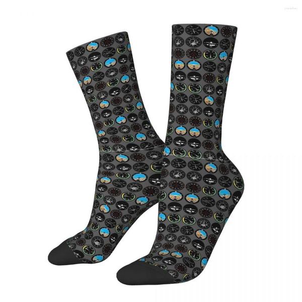 Chaussettes pour hommes Instruments de vol Hommes Femmes Cyclisme Nouveauté Printemps Été Automne Hiver Bas Cadeau