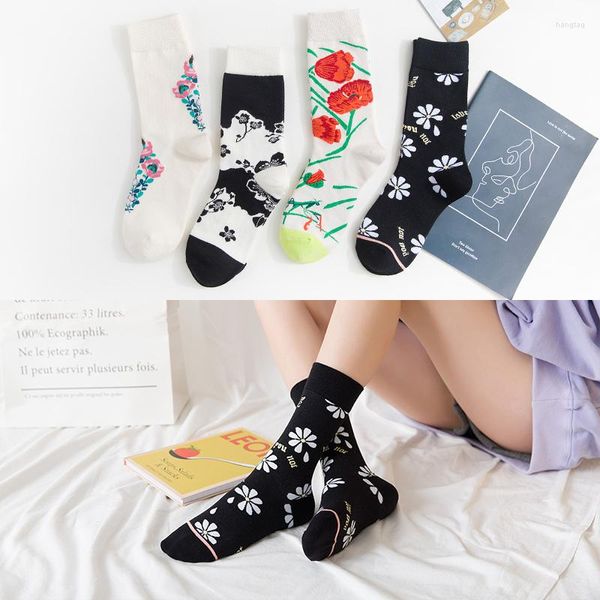 Chaussettes pour hommes Fun femmes Moda Mujer hiver automne esthétique heureux Long coton Streetwear Modis Kawaii mode Novedades 2022 1 paire