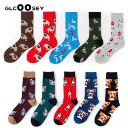 Calcetines para hombres Funky Dog Pet Pug Shiba Inu Beagle Buldog Novedad Medias Mujeres Damas Hombres Unisex Invierno Algodón Feliz Mujer T221011