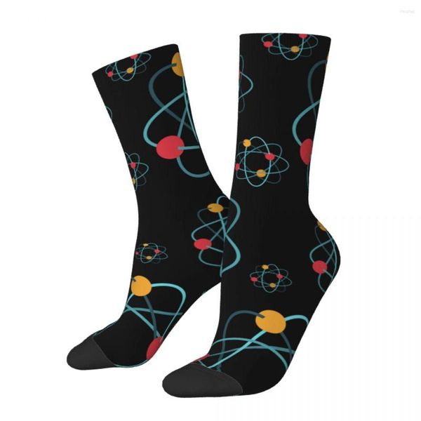 Chaussettes pour hommes Funny Atom Chemistry Sports Polyester Crew Pour Unisexe Absorbant la sueur