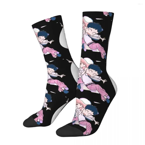 Chaussettes masculines chaussettes de compression drôle pour hommes Chibi Marin et Gojo vintage mon habillage chéri wakana anime équipage sans couture