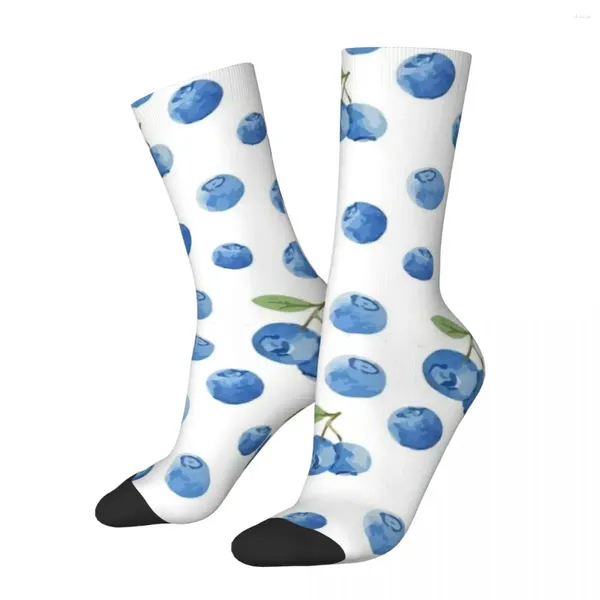 Chaussettes pour hommes chaussettes de compression drôles pour hommes motif de fruits de myrtille - cadeau amateur d'arts contemporains Vintage famille garçons équipage