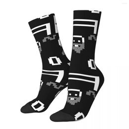 Calcetines de hombre divertidos calcetines de compresión locos para hombres enano Hip Hop Harajuku RimWorld juego de simulación de negocios Happy Quality Boys Crew