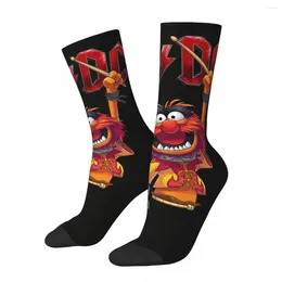 Chaussettes pour hommes Funny Crazy Sock pour hommes Animal Drummer X ABDC Classique Hip Hop Harajuku Jouets à la mode Happy Quality Motif imprimé Boys Crew