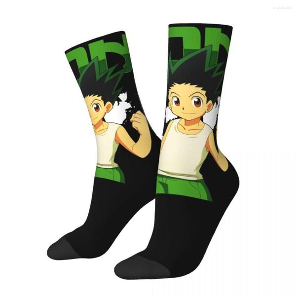 Chaussettes pour hommes Drôle Chaussette Fou Pour Hommes Mignon Gon Freecss Hip Hop Harajuku X Anime Motif Sans Couture Imprimé Garçons Équipage Cadeau