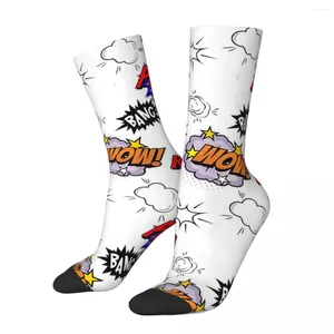 Calcetines divertidos para hombre, calcetín loco para hombre, patrón Retro, Hip Hop, Harajuku, amantes de los cómics, estampado sin costuras, regalo informal para niños