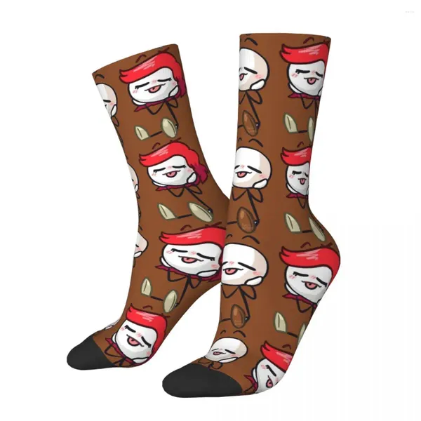 Chaussettes pour hommes Chaussettes folles drôles pour hommes Triple menace en mousseline de soie Hip Hop Vintage The Henry Stickmin Collection Jeu sans couture imprimé Boy Crew