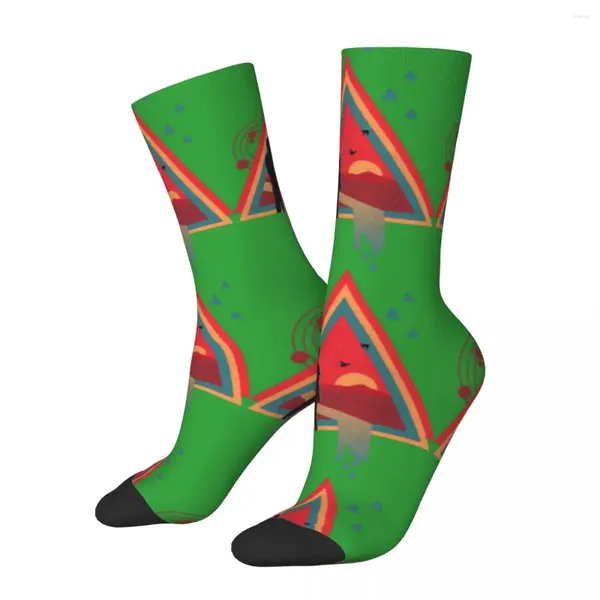 Chaussettes masculines drôles de compression heureuse regarder dans le soleil rétro harajuku art culture hip hop nouveauté équipage sans couture chaussette folle