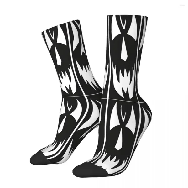 Chaussettes masculines drôle orchestre heureux de la mort rétro harajuku type o négatif hip hop ne nouveauté motif équipage de socque fou cadeau imprimé