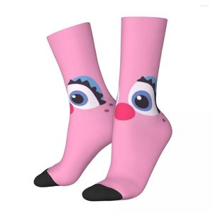 Chaussettes pour hommes Funny Sock For Men Pink (3) Hip Hop Vintage Cookie Monster Nom Happy Quality Pattern Imprimé Crew Compression Nouveauté