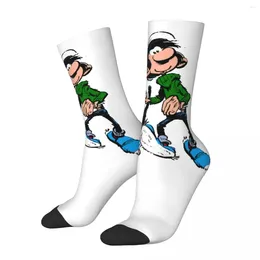 Men's Socks Gaston Lagaffe Gomer Goof Funny Happy Hip Hop Summer Sock Gifts Novelty Street Style Crazy For Men Women