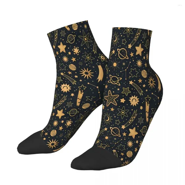 Chaussettes pour hommes Golden Galaxy Cheville Homme Hommes Femmes Bas d'été Polyester