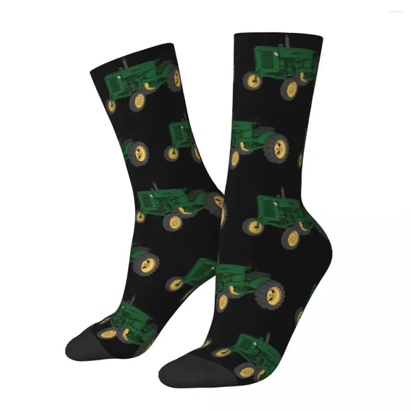 Calcetines de hombre Verde Tractor Stuff Lindo Vintage Alta calidad Todas las estaciones