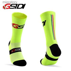 Chaussettes masculines GSIDI - Chaussettes de cyclisme professionnel pour hommes et femmes