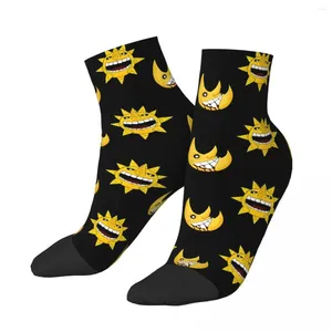 Herensokken Happy Ankle Sun And Moon Soul Eater Anime Street Style Crazy Crew Sock Gift Patroon Gedrukt