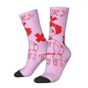 Chaussettes pour hommes heureux drôle Compression chanceux Vintage Harajuku Hip Hop nouveauté décontracté équipage fou chaussette cadeau imprimé