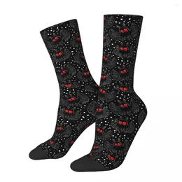 Chaussettes homme joyeux drôle Harajuku Mothman nuit chaussette mignon monstre Cryptids graphique femmes printemps été automne hiver