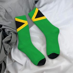 Chaussettes pour hommes Happy Funny Male Hommes Harajuku Jamaïque Drapeau Sock Sport Femmes Printemps Été Automne Hiver