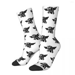 Chaussettes pour hommes Heureux Drôle Mâle Hommes Hip Hop Goldorak UFO Robot Goldrake Grendizer Anime Chaussette Sport Femmes Été Automne Hiver