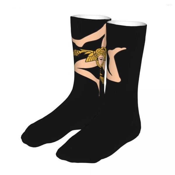 Calcetines para hombres Happy Funny Male Mens Mujeres Casual Sicilia Bandera Italia Condado Identidad Sicilia Primavera Verano Otoño Invierno