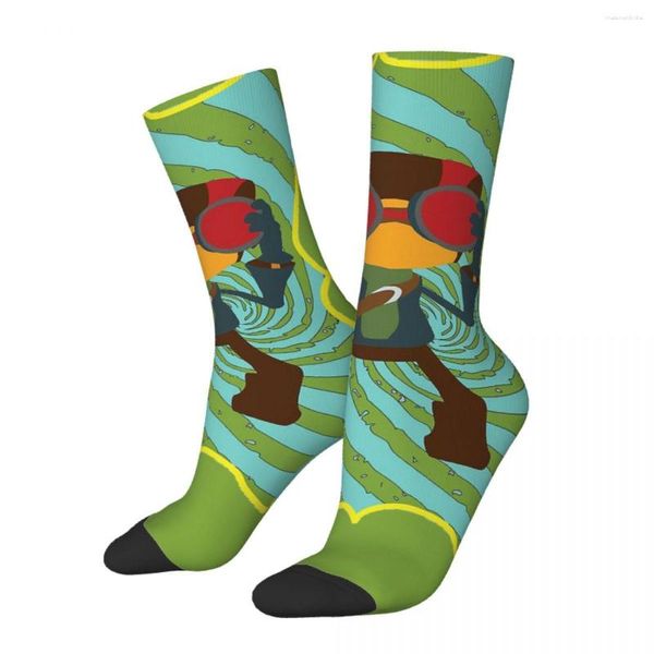 Chaussettes pour hommes heureux drôle Raz Aquato Vintage Harajuku psychonautes Hip Hop nouveauté motif équipage fou chaussette cadeau imprimé