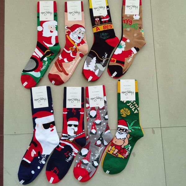 Calcetines para hombres calcetines felices a mitad de longitud cuatro estaciones calcetines para mujer de cuero calcetines de Navidad abdición abdicada personalizada calcetines tzi4 tzi4
