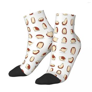 Chaussettes pour hommes Hérisson Yoga Animal Cheville Homme Homme Femme Bas d'été Polyester