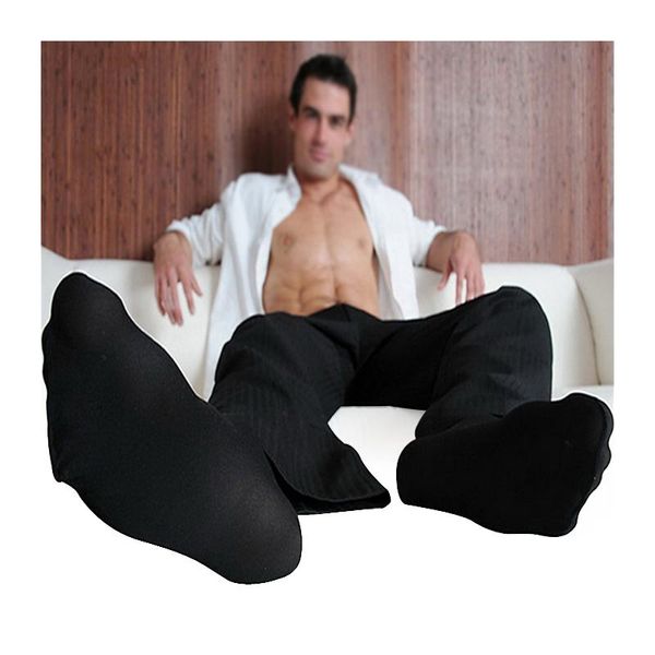 Calcetines para hombres Hombres de alta calidad Spendex Manguera sexy Sheer Nylon Hombres Sexo formal Negro Venta al por menor Venta al por mayor