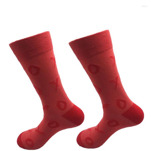 Chaussettes pour hommes de haute qualité et plus longues, mode décontractée, Design coloré, vêtements heureux (5 paires/lot)