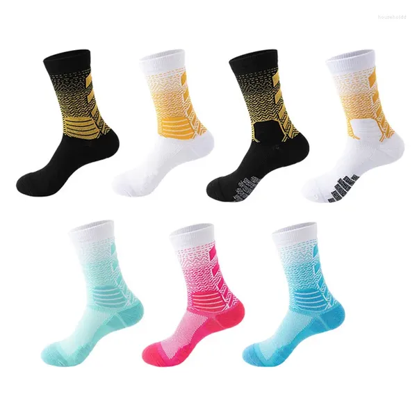 Chaussettes de Sport de haute qualité pour hommes, serviette longue à Compression, bas de course, Football, cyclisme en plein air, basket-ball, Fitness Elite