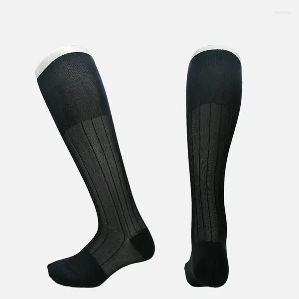 Calcetines para hombres Medias de tubo alto Largo Nnee Sexy Club nocturno Vestido de negocios masculino Formal