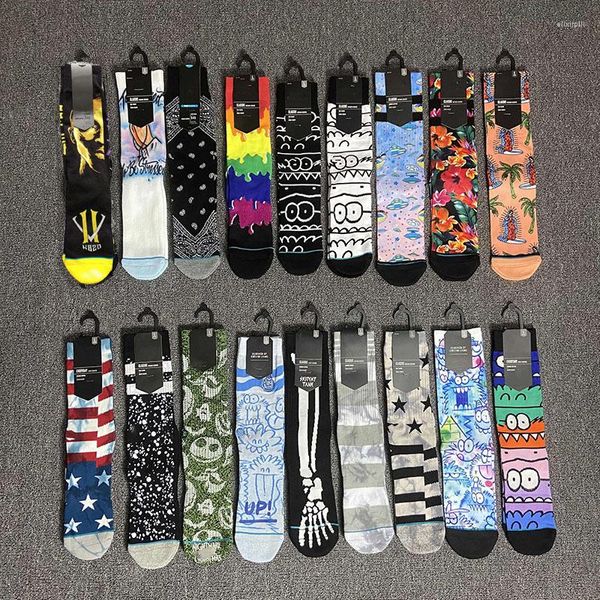 Chaussettes pour hommes Hip Hop hommes basket-ball serviette bas chaussette de compression Street Style nouveauté planche à roulettes cyclisme course Calcetines en gros