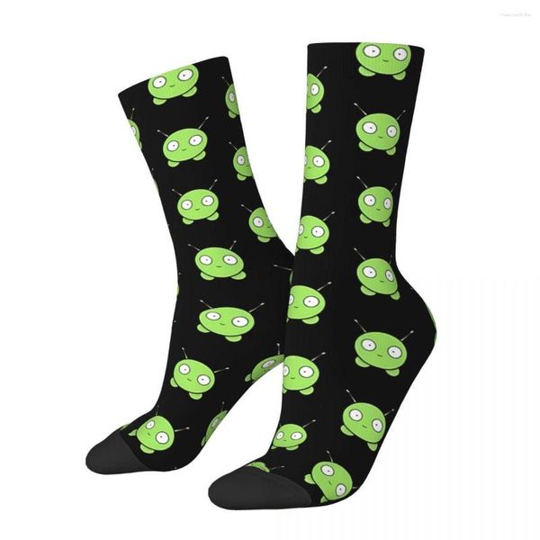 Calcetines de hombre Hip Hop Retro Mooncake Crazy Alien Unisex Harajuku estampado sin costuras divertido Happy Crew calcetín regalo para niños