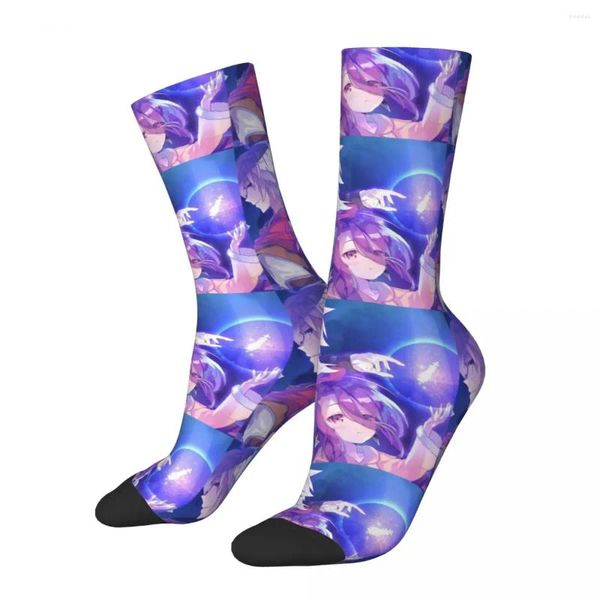 Calcetines de hombre Hip Hop Retro Sweet Crazy Unisex sin juego vida fantasía Anime estampado Harajuku divertido novedad Happy Crew calcetín