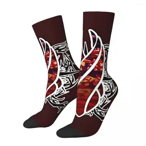 Chaussettes pour hommes Hip Hop rétro unité fou espace mort jeu unisexe Harajuku motif imprimé drôle nouveauté équipage chaussette garçons cadeau