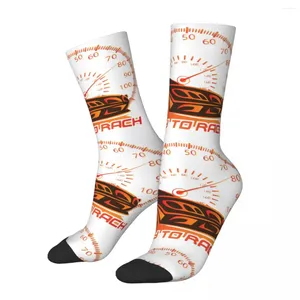 Heren sokken hiphop vintage gekke compressie unisex klaar om te racen Harajuku patroon gedrukt grappige nieuwigheid gelukkige crew sock boys