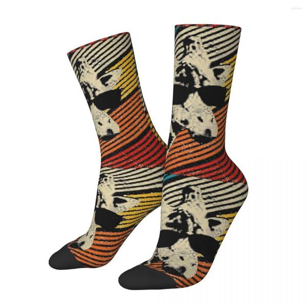 Calcetines de hombre Hip Hop Vintage jirafa Animal Crazy hombres compresión Unisex Harajuku estampado sin costuras novedad Happy Crew calcetín