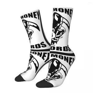 Calcetines de hombre Hip Hop Vintage Money Records Crazy compresión Unisex estilo gótico Harajuku estampado sin costuras divertido Happy Crew calcetín