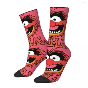 Calcetines de hombre Hip Hop Vintage RETRO ANIMAL Crazy Men's Compresión Unisex Juguetes de moda Harajuku Patrón Impreso Divertido Novedad Crew Sock