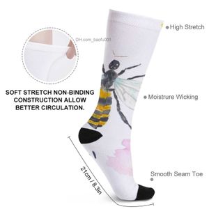 Chaussettes pour hommes Honey Bee Abstract Chaussettes Vente en gros Chaussettes pour hommes Esthétique Z230727