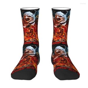 Chaussettes pour hommes Horror Clown Halloween Movie Terrifier Mens Crew Unisex Cool 3D Printed Dress