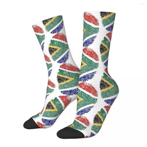 Chaussettes pour hommes Je suis sud-africain Hommes Femmes Cyclisme Nouveauté Printemps Été Automne Hiver Bas Cadeau Drapeau