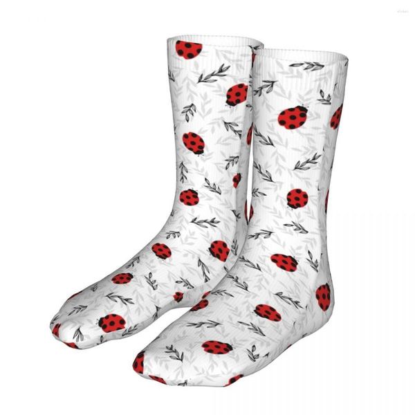 Chaussettes pour hommes amoureux des insectes, mode femme coccinelle Hip Hop printemps été automne hiver, bas cadeaux