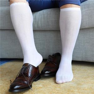 Chaussettes invisibles respirantes pour hommes, bas moulants transparents mi-longs, vêtements de cérémonie exotiques, costume Sexy pour hommes