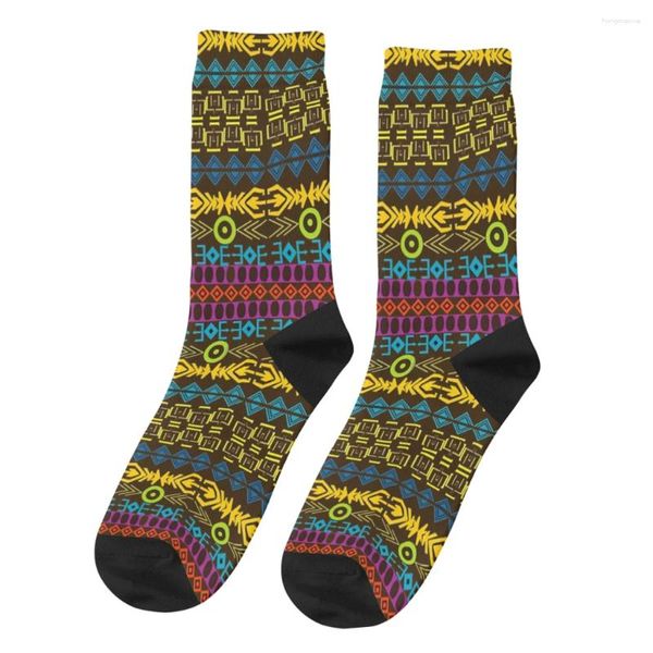 Chaussettes masculines Jungle Tribe et ethnique Africain Tribal Art 3D Impression drôle Harajuku Unisexe Tube Middle