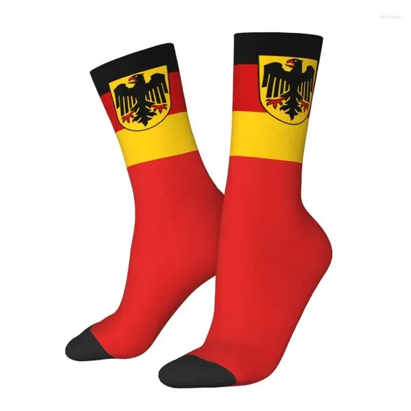 Calcetines masculinos kawaii alemania bandera mujer calientes estampados 3d estampado alemán patrióball deportes de baloncesto