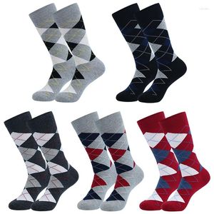 Chaussettes pour hommes grande taille robe pour hommes - Amusant coloré pour hommes coton à motifs mode 8-14