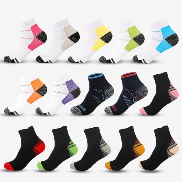 Chaussettes masculines Lot Mens Running Casual Outdoor Sports Coton Orange Red Stripes Compression Black Travel 2024